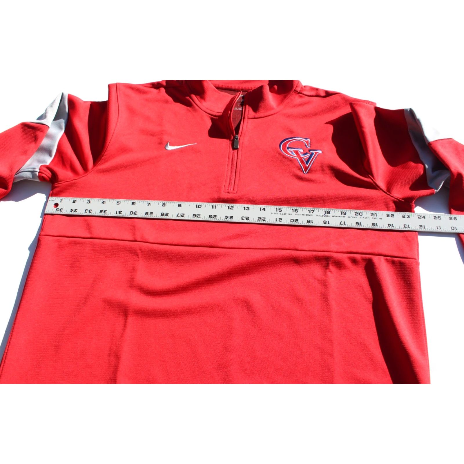 Nike VINTAGE Nike Dri Fit ¼ Zip Pullover Long Sleeve Shirt Mens L Red California 1/4 Zip Pullover Nike Shirt California Mens L Red Best Keywords Size US L / EU 52-54 / 3 - 5 Thumbnail