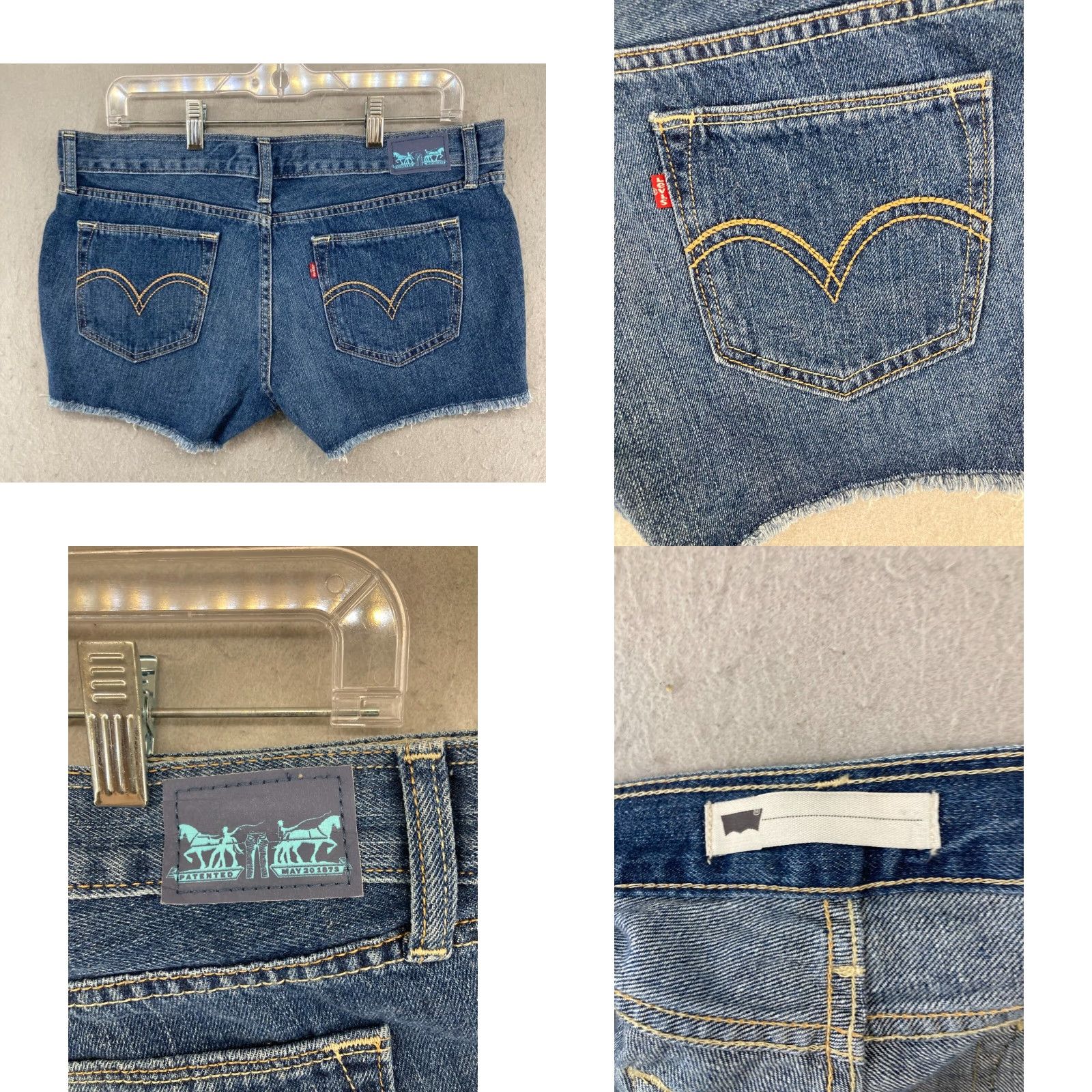 Levi's Levi's Women's Cut-Off Shorts 30 Blue Denim NWT 5-Pocket Design Casual Regular Fit Size 30" / US 8 / IT 44 - 8 Thumbnail