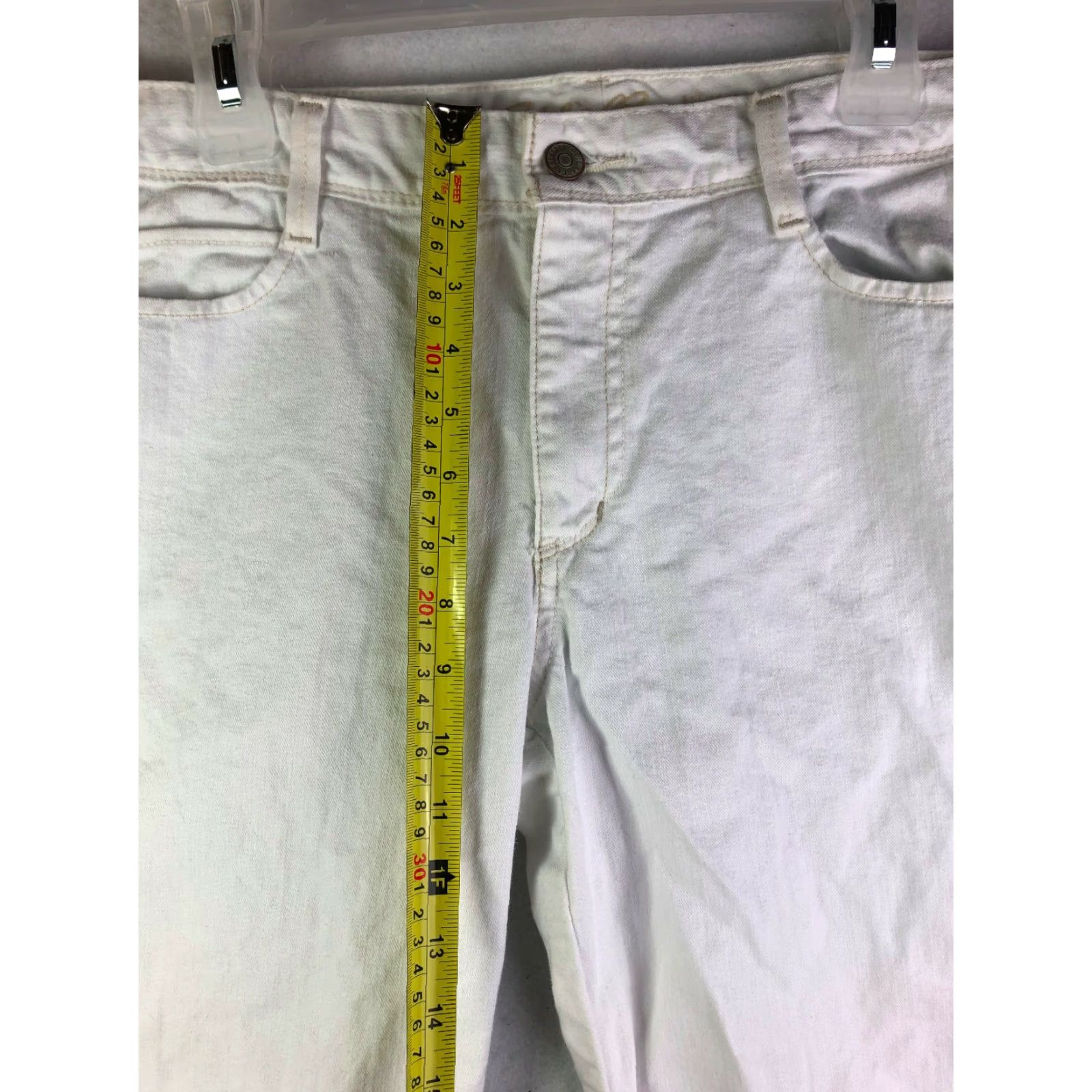 Eddie Bauer Eddie Bauer Jeans Capri Womens Blue 12 Regular Mid Rise 19 Inseam 29 Measured Vintage No - White Capri? Size 34" / US 12 / IT 48 - 5 Thumbnail