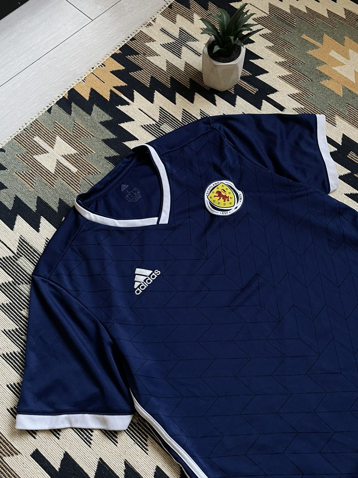 Adidas Adidas Scotland 2017-19 Blockcore Soccer Jersey Size US L / EU 52-54 / 3 - 4 Thumbnail