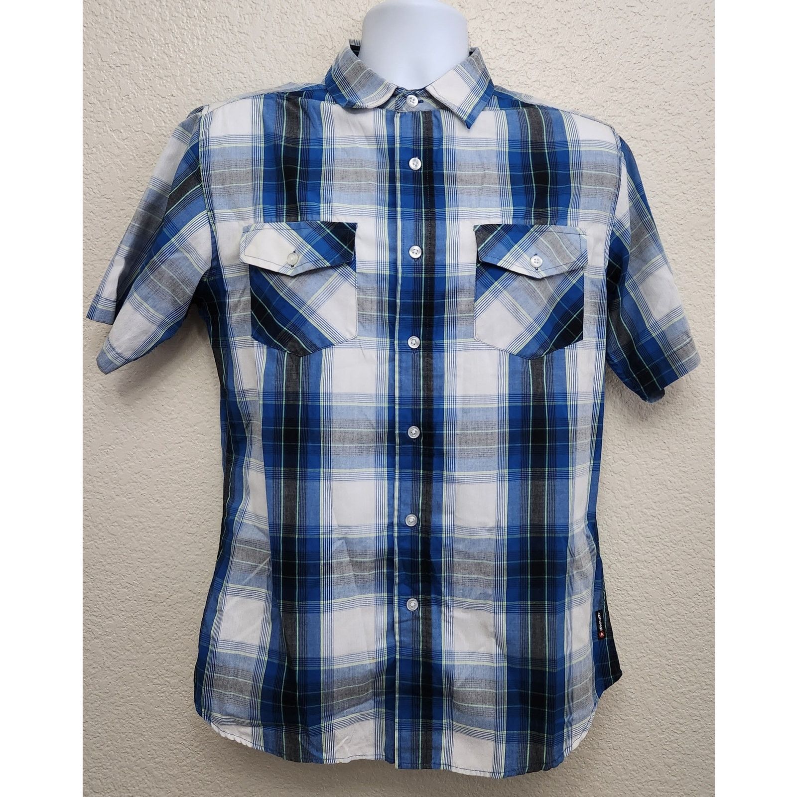 Other Airwalk Blue White Plaid Button Up Short Sleeve Shirt Medium Size US M / EU 48-50 / 2 - 1 Thumbnail