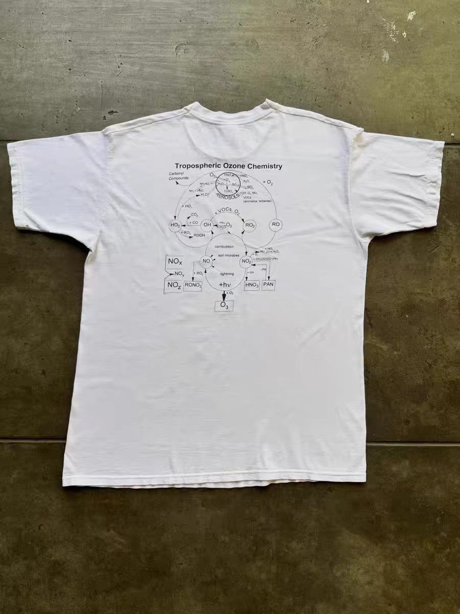 Vintage White retro old school print tshirt Size US M / EU 48-50 / 2 - 1 Thumbnail
