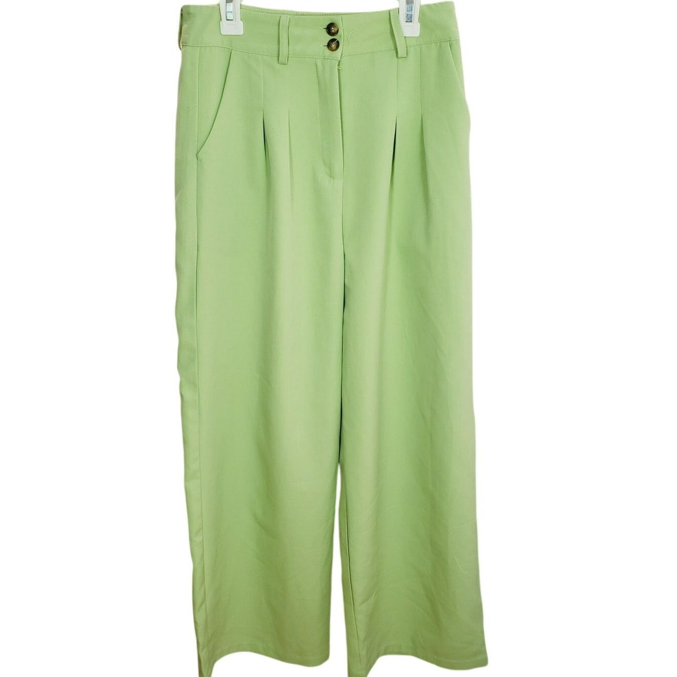 Cider Cider Green Wide Leg Dress Pants Pockets Small Size 28" / US 6 / IT 42 - 1 Thumbnail
