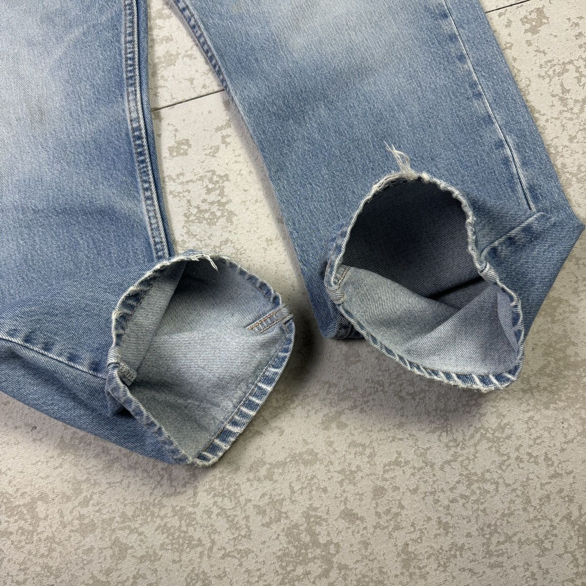 Levi's 💥Vintage 90s Levis 612 Orange Tab Blue Washed Denim Pant Size US 29 - 8 Thumbnail