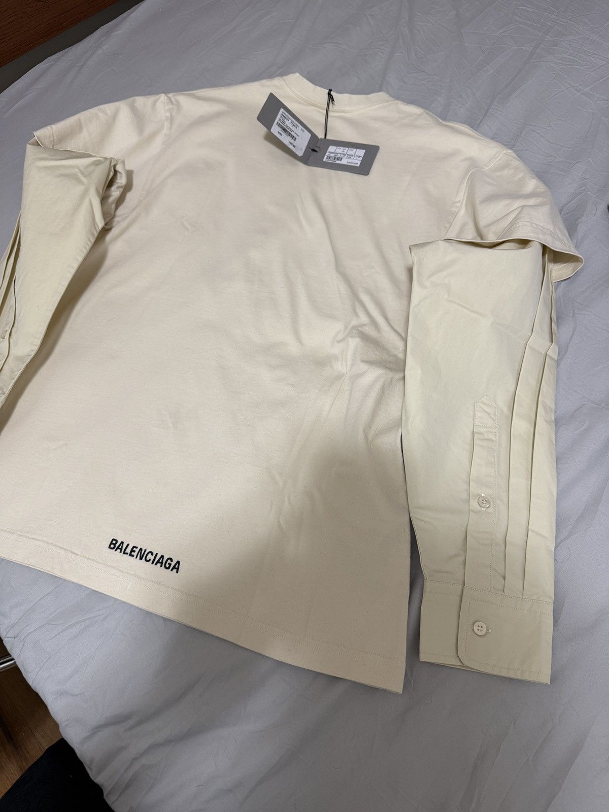 Balenciaga Balenciaga Long Sleeve Layered Shirt Size US S / EU 44-46 / 1 - 7 Thumbnail
