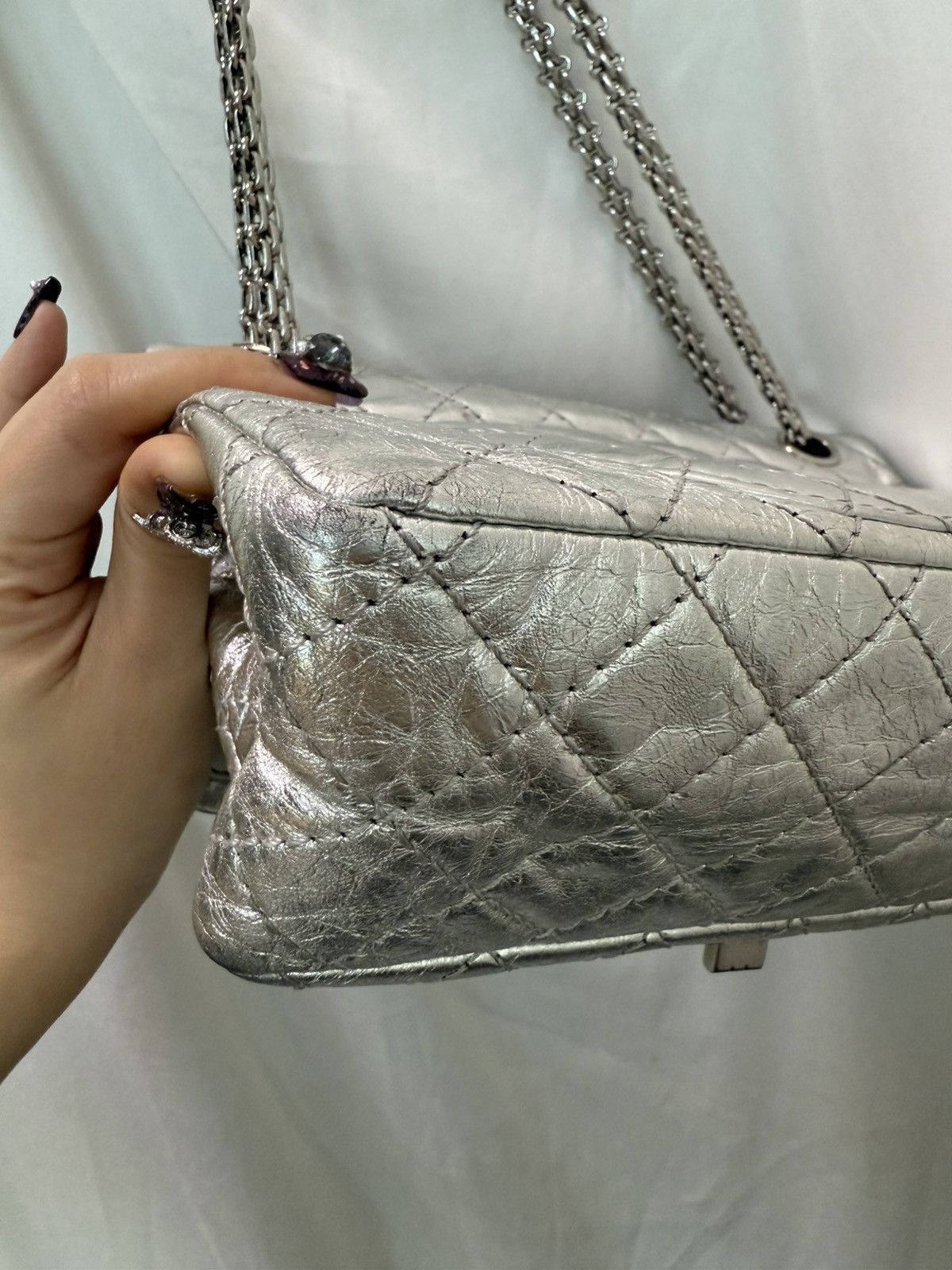 Chanel Chanel 2.55 silver shoulder bag Size ONE SIZE - 6 Thumbnail