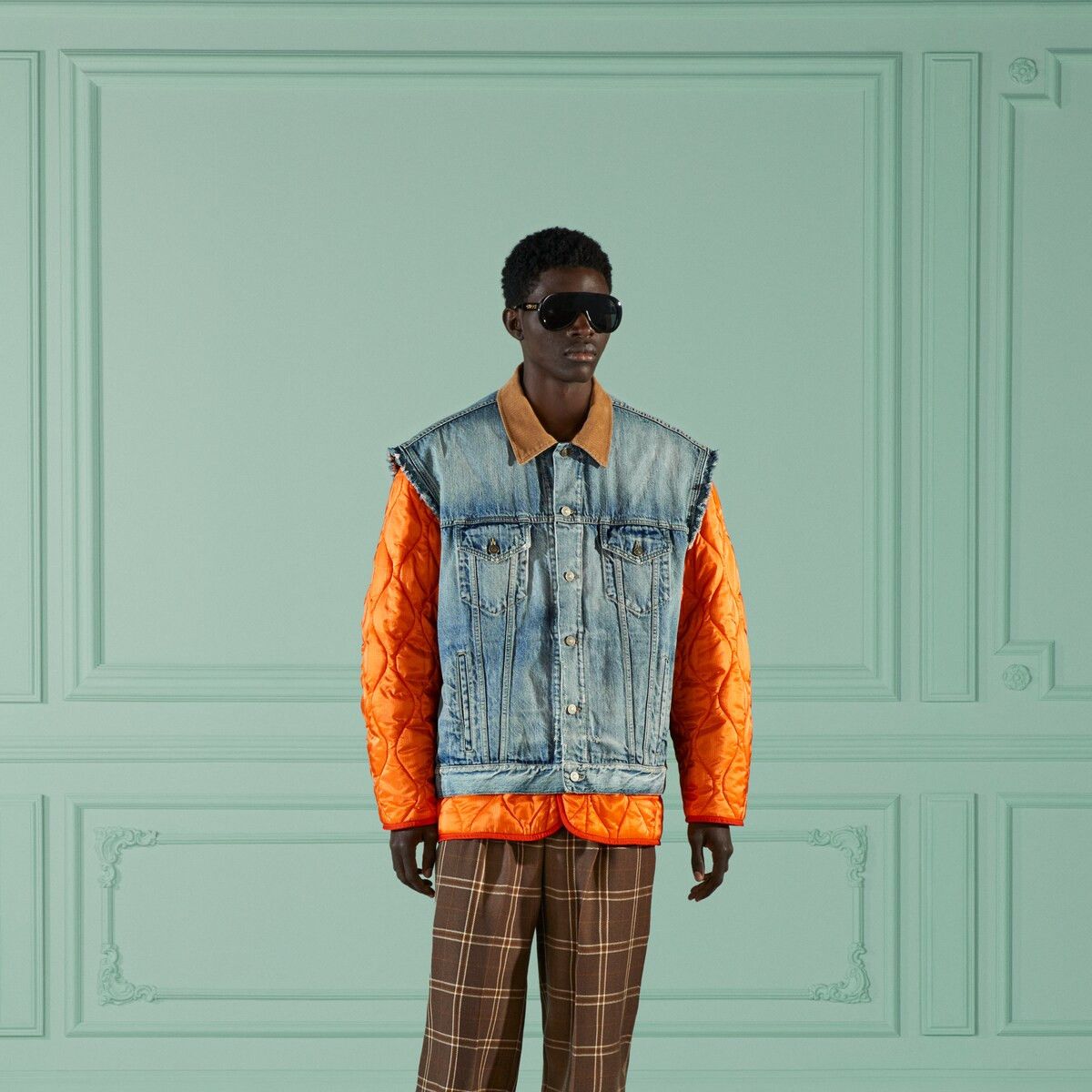 Gucci 48 M - Gucci Reversible Denim Ripstop Jacket Orange Size US M / EU 48-50 / 2 - 2 Thumbnail