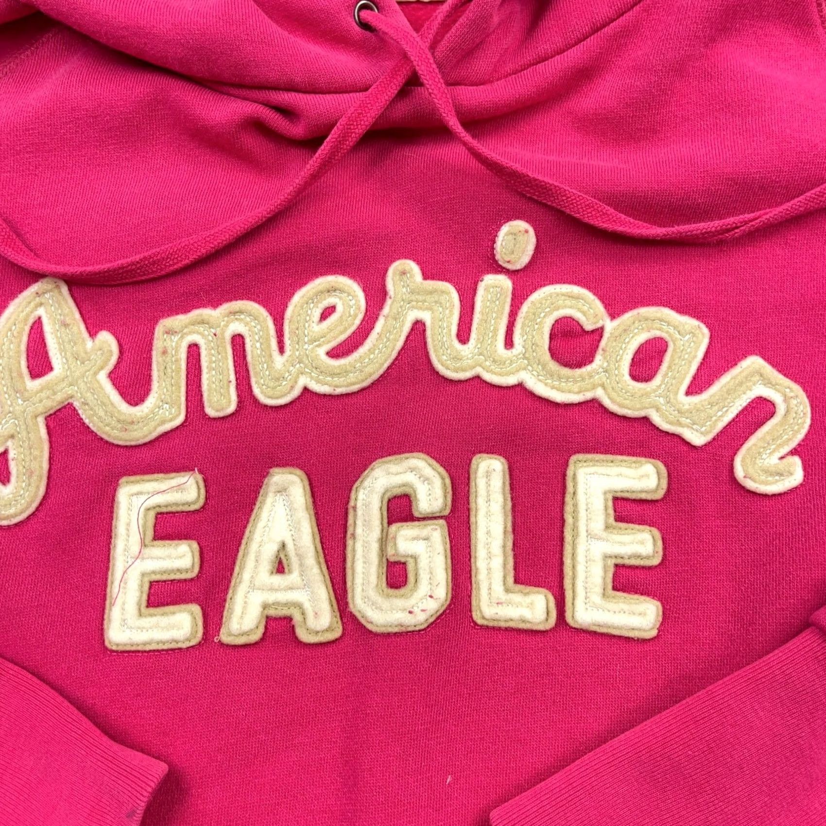 American Eagle Outfitters VINTAGE American Eagle Outfitters Hoodie Women L Pink Pullover Sweatshirt 2000s A9 Size L / US 10 / IT 46 - 4 Thumbnail