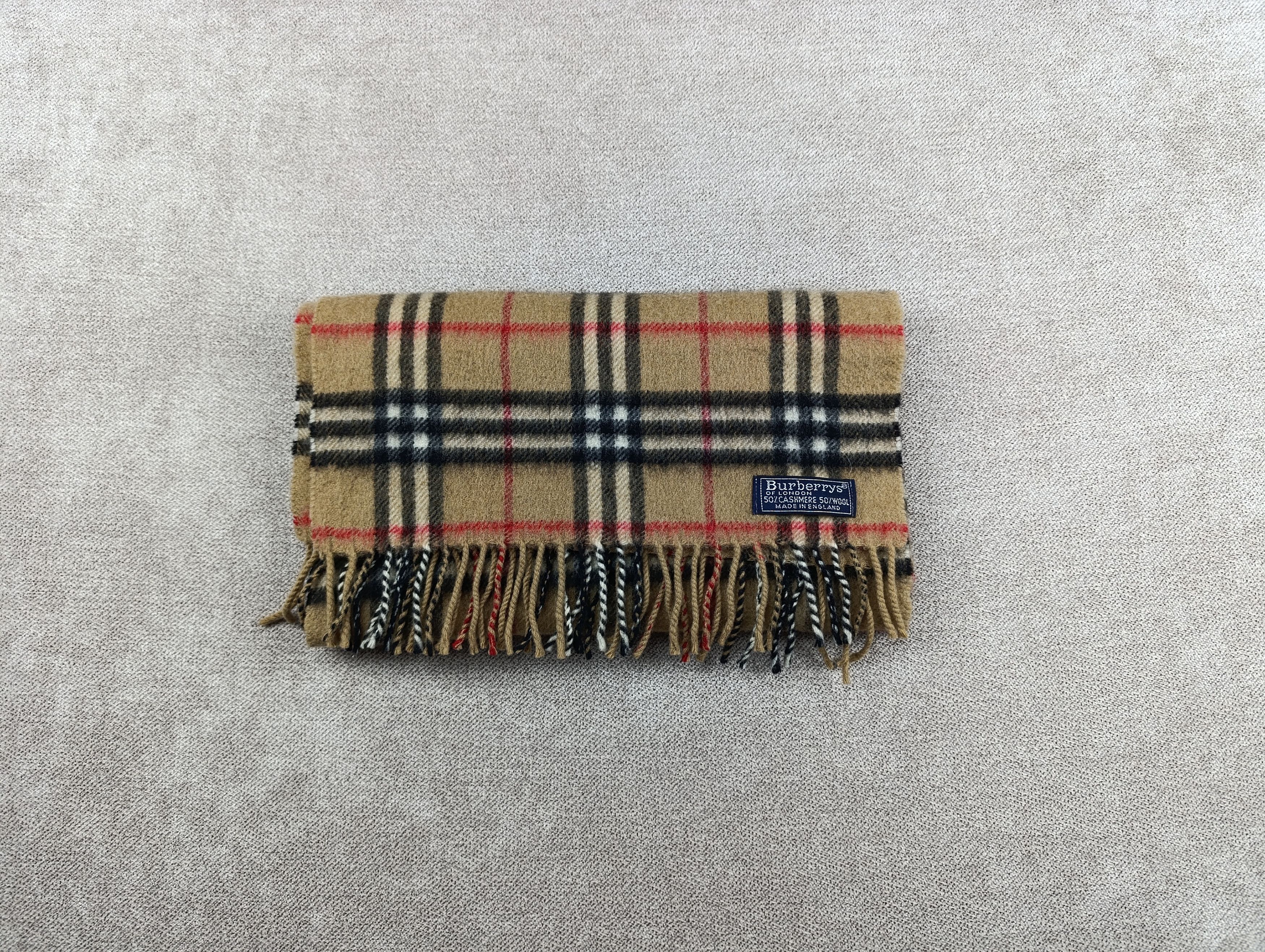 Burberrys Burberry Nova Check Vintage Wool \ Cashmere Scarf