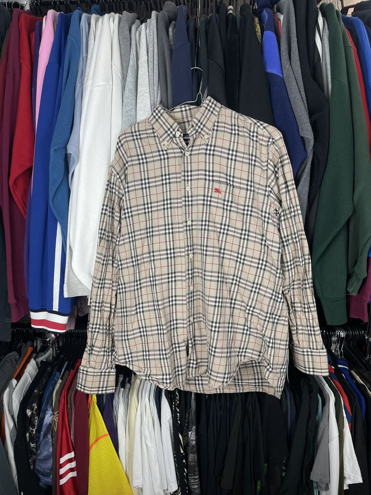 Burberry × Vintage Vintage 90s Burberry London Nova Check Plaid Shirt RARE y2k Size US M / EU 48-50 / 2 - 1 Thumbnail