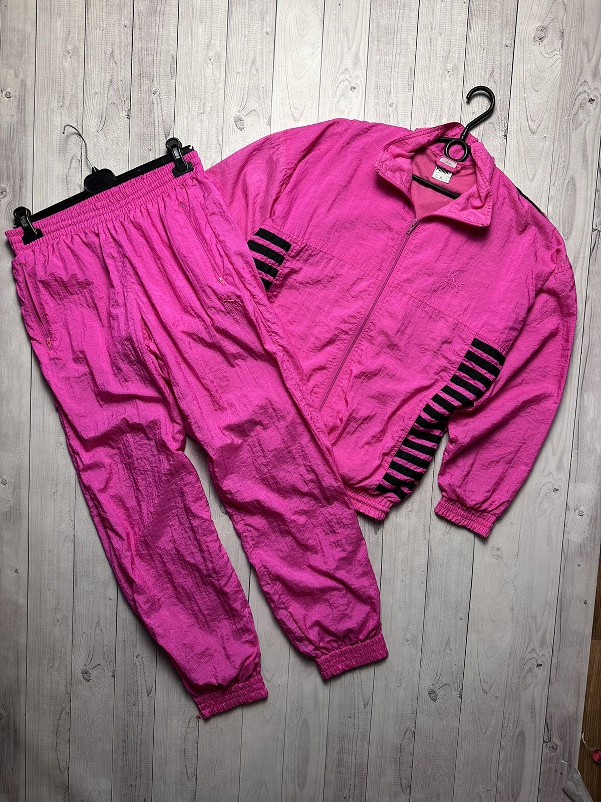 Puma × Vintage Vintage puma track suit pink size M nylon Size US M / EU 48-50 / 2 - 1 Thumbnail