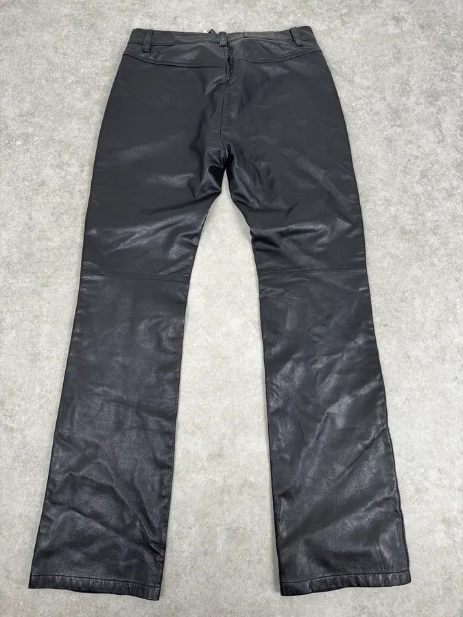 Gianfranco Ferre 2000s Gianfranco Ferré Black Leather Pants Size US 30 / EU 46 - 5 Thumbnail