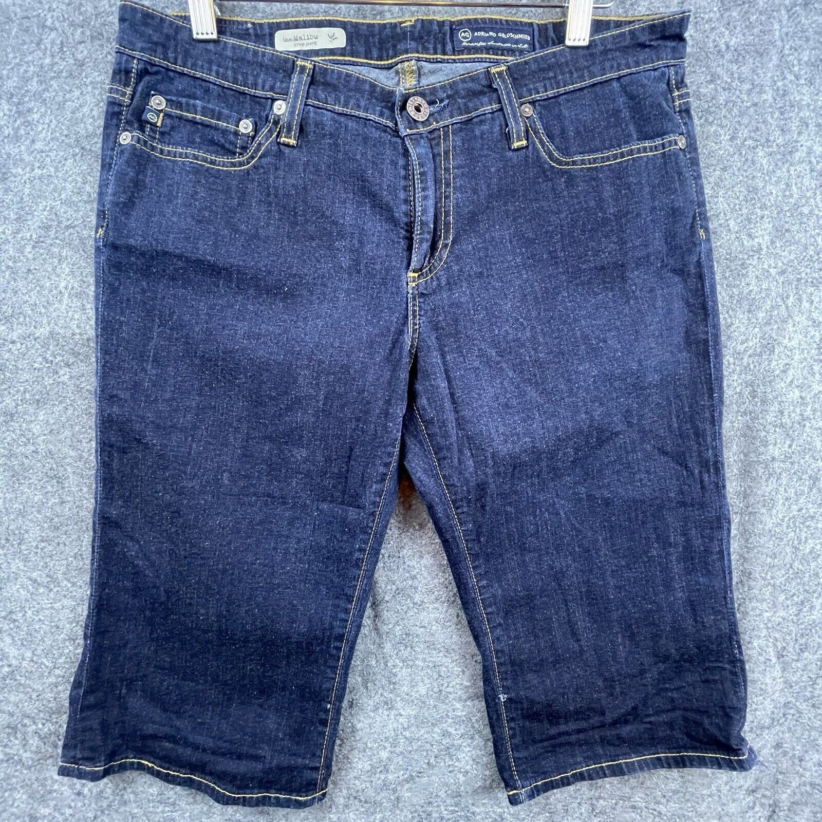 AG Adriano Goldschmied Adriano Goldschmied Jeans Womens 31 The Malibu Crop Bermuda Size 31" - 1 Thumbnail