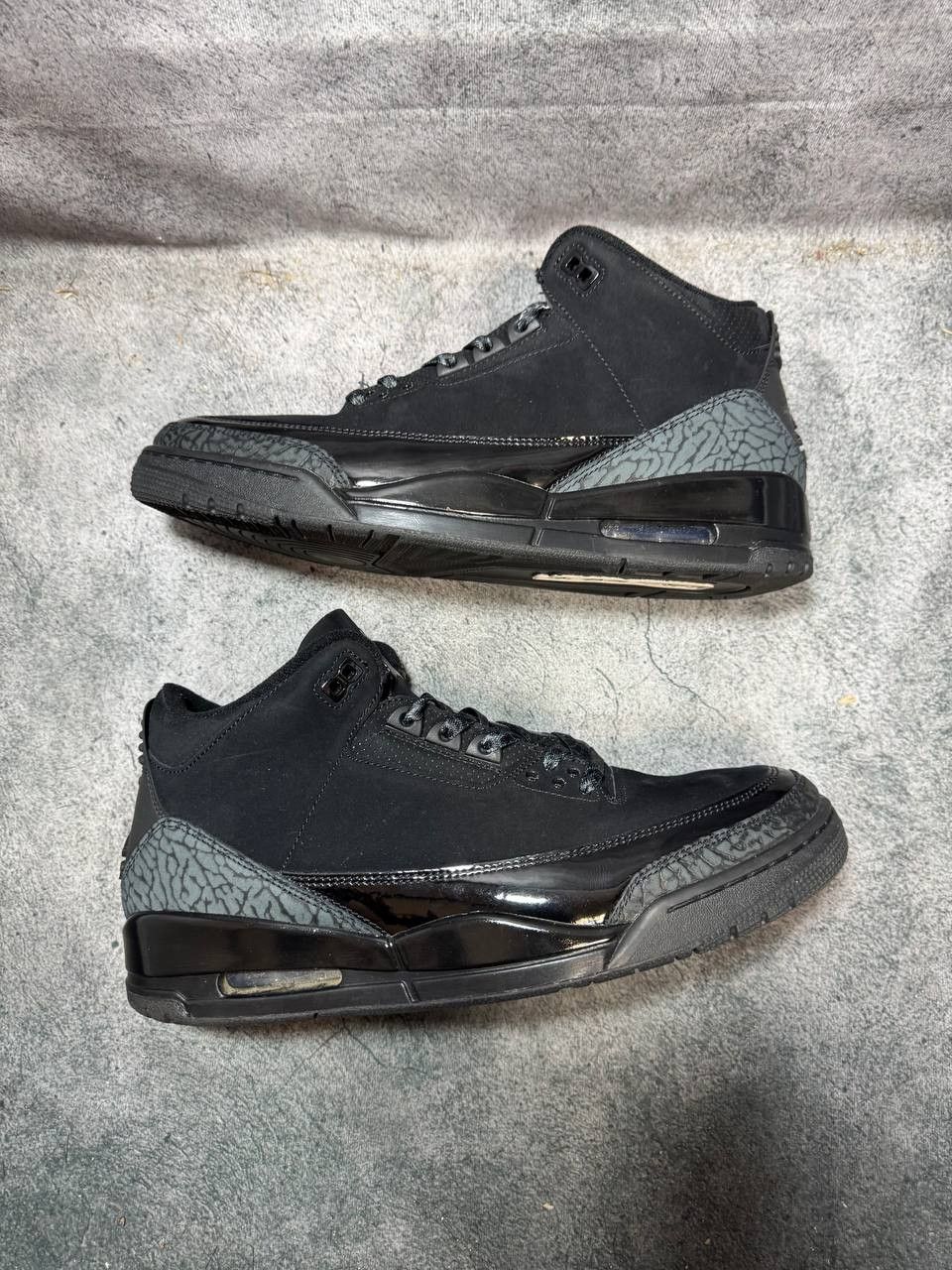 Jordan Brand Size 12 | Jordan 3 Black CatNo Box | Pre-Owned Size US 12 / EU 45 - 8 Thumbnail