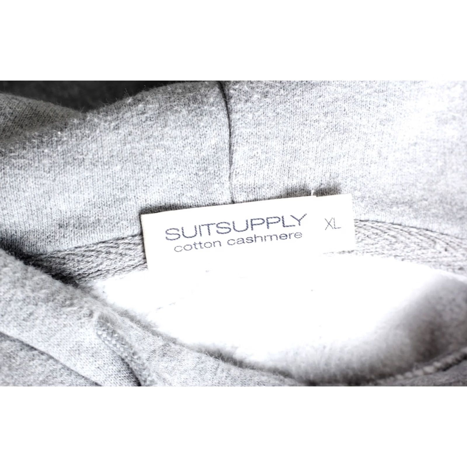 Suitsupply Suitsupply Cotton Cashmere Pullover Hoodie Sweatshirt Men XL Gray Pullover Sweatshirt Mens XL, Cotton Cashmere, Hooded, All Seasons, Breathable, Logo Size US XL / EU 56 / 4 - 4 Thumbnail
