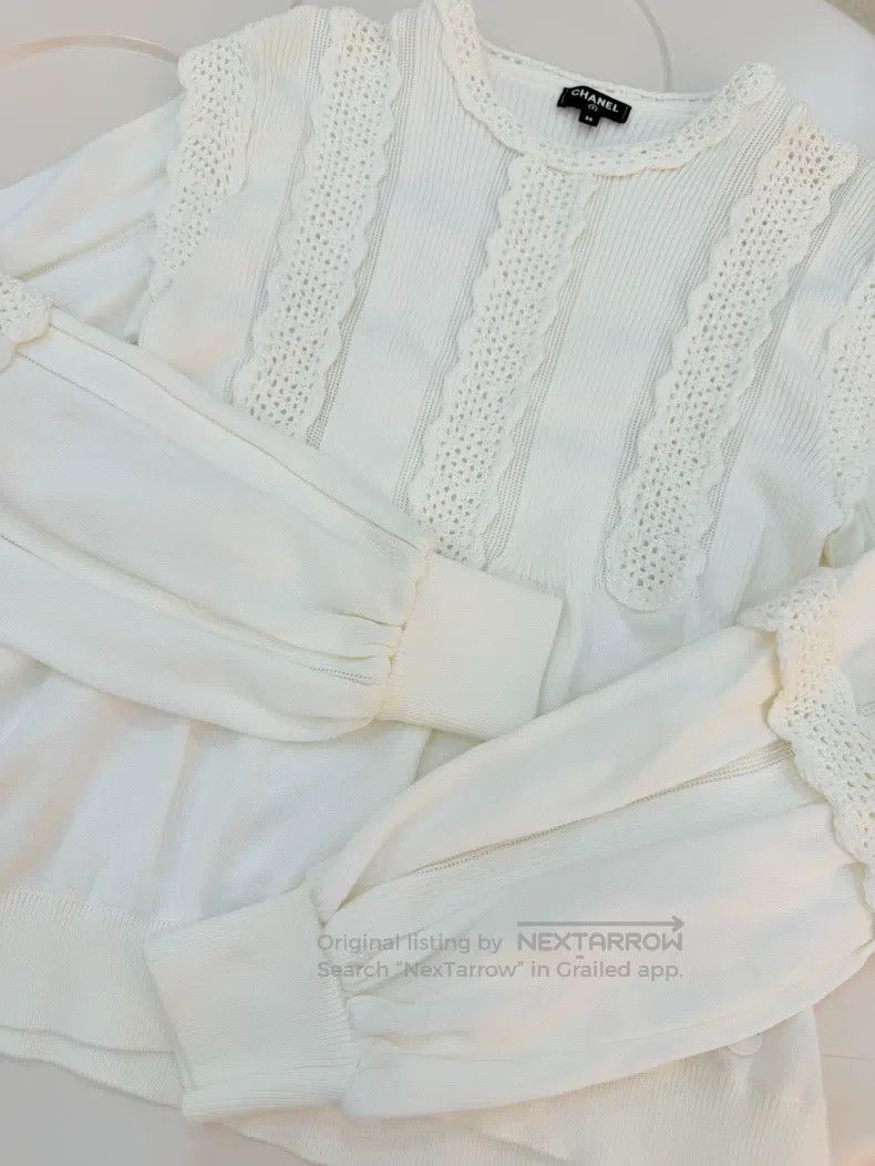 Chanel Chanel Court sleeve knitted long sleeves Size XS / US 0-2 / IT 36-38 - 3 Thumbnail