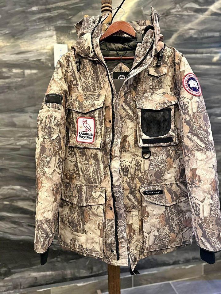 Canada Goose OVO X CANADA GOOSE TERRAIN PARKA JACKET MAPLE LEAF CAMO Grailed