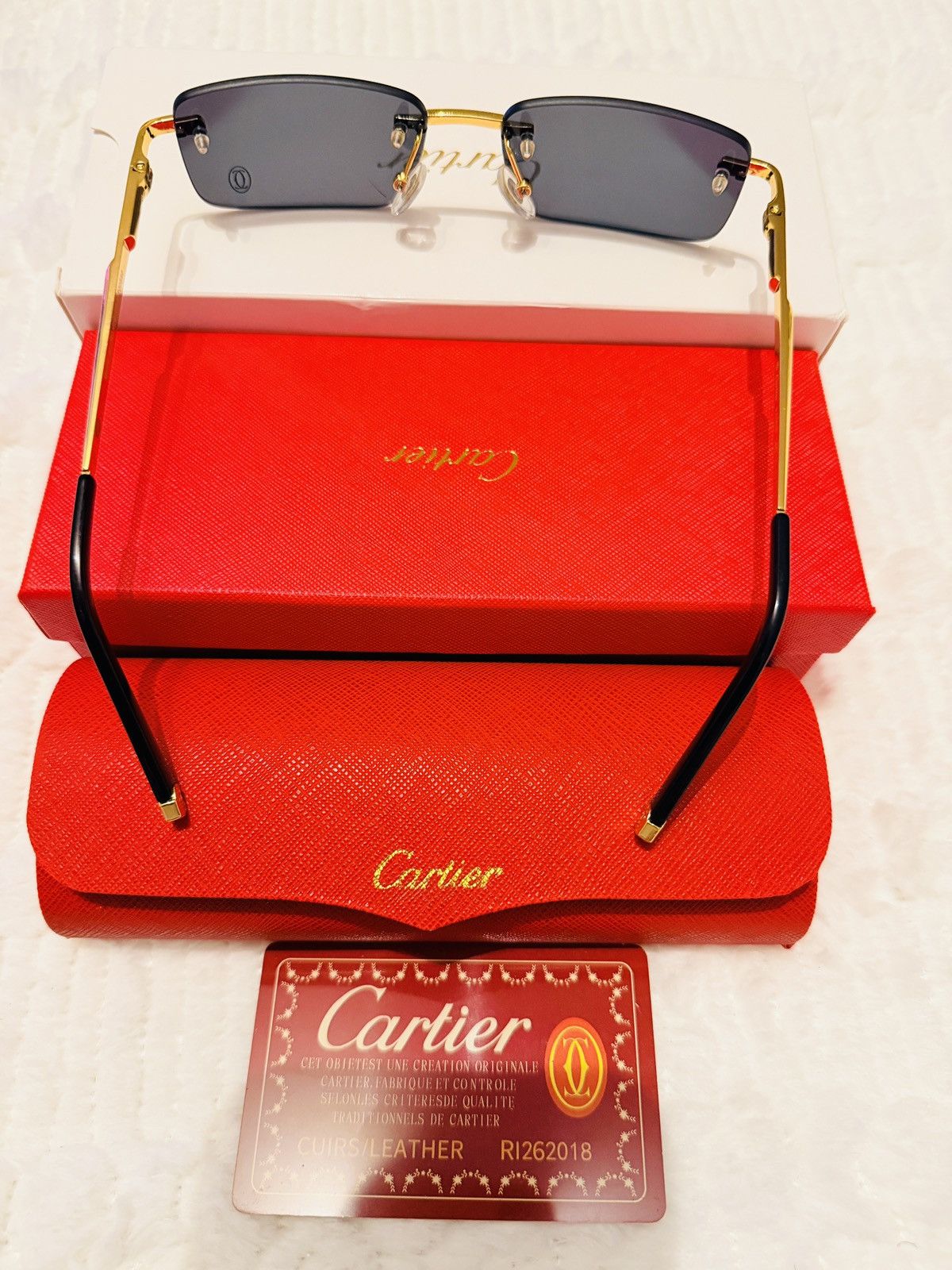 Cartier Cartier CT00550 black rimless sunglasses Size ONE SIZE - 1 Thumbnail