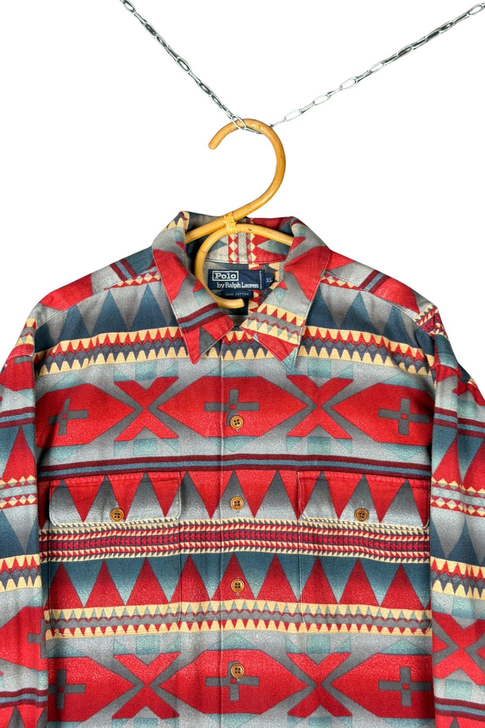 Polo Ralph Lauren fw94 Polo Ralph Lauren Southwestern Native Flannel Shirt XL Size US L / EU 52-54 / 3 - 7 Thumbnail