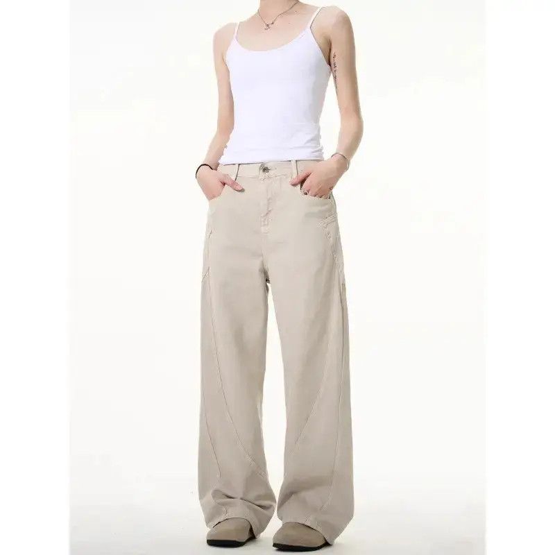 Japanese Brand Retro casual solid color straight leg jeans Size US 32 / EU 48 - 2 Thumbnail