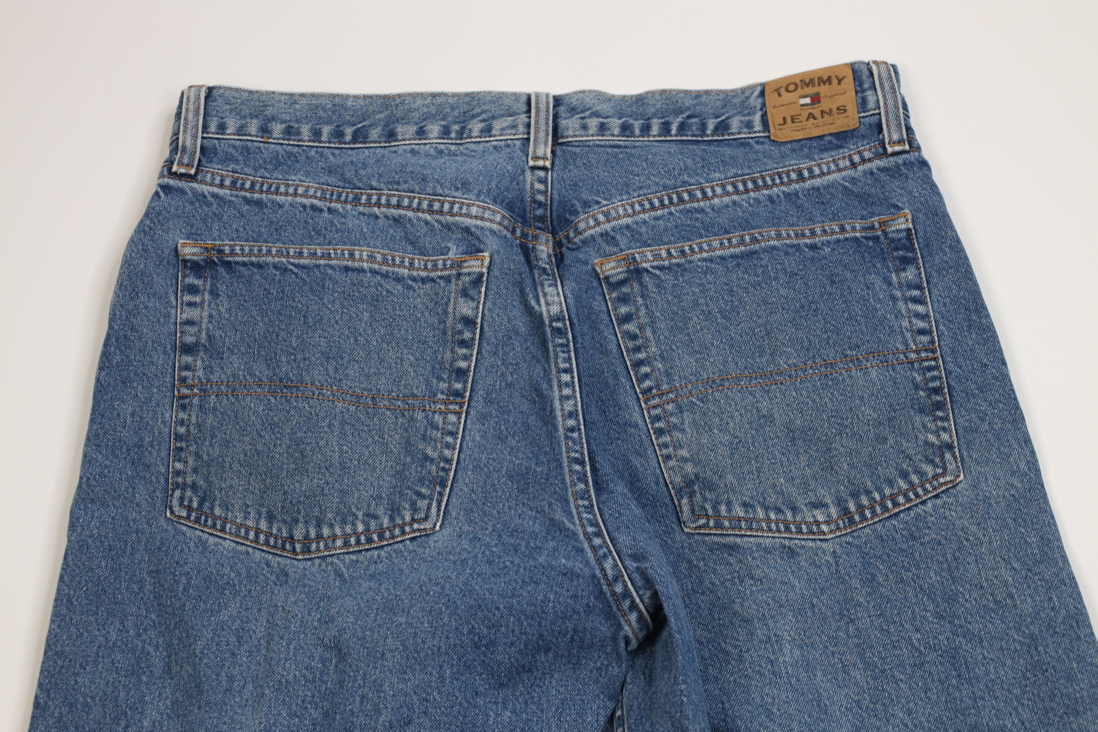 Tommy Hilfiger Vintage 90s Tommy Hilfiger Baggy Wide Leg Denim Jeans Blue Size US 36 / EU 52 - 12 Thumbnail
