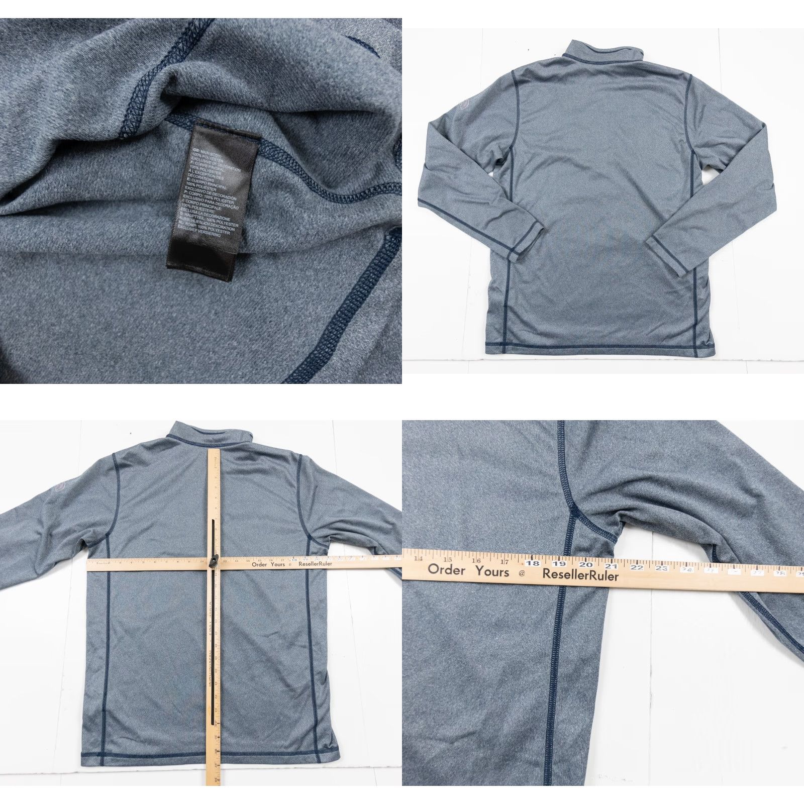 The North Face The North Face Men's Tech 1/4 Zip Fleece Pullover Sweater Blue Medium Mens Size US M / EU 48-50 / 2 - 8 Thumbnail