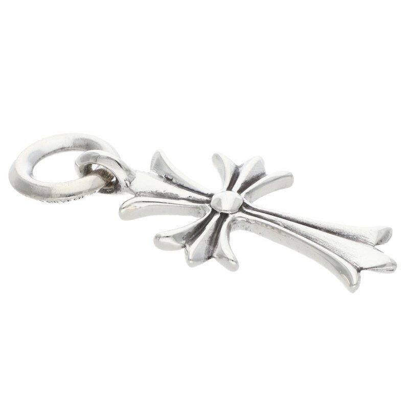 Chrome Hearts Tiny CH Cross Silver Necklace