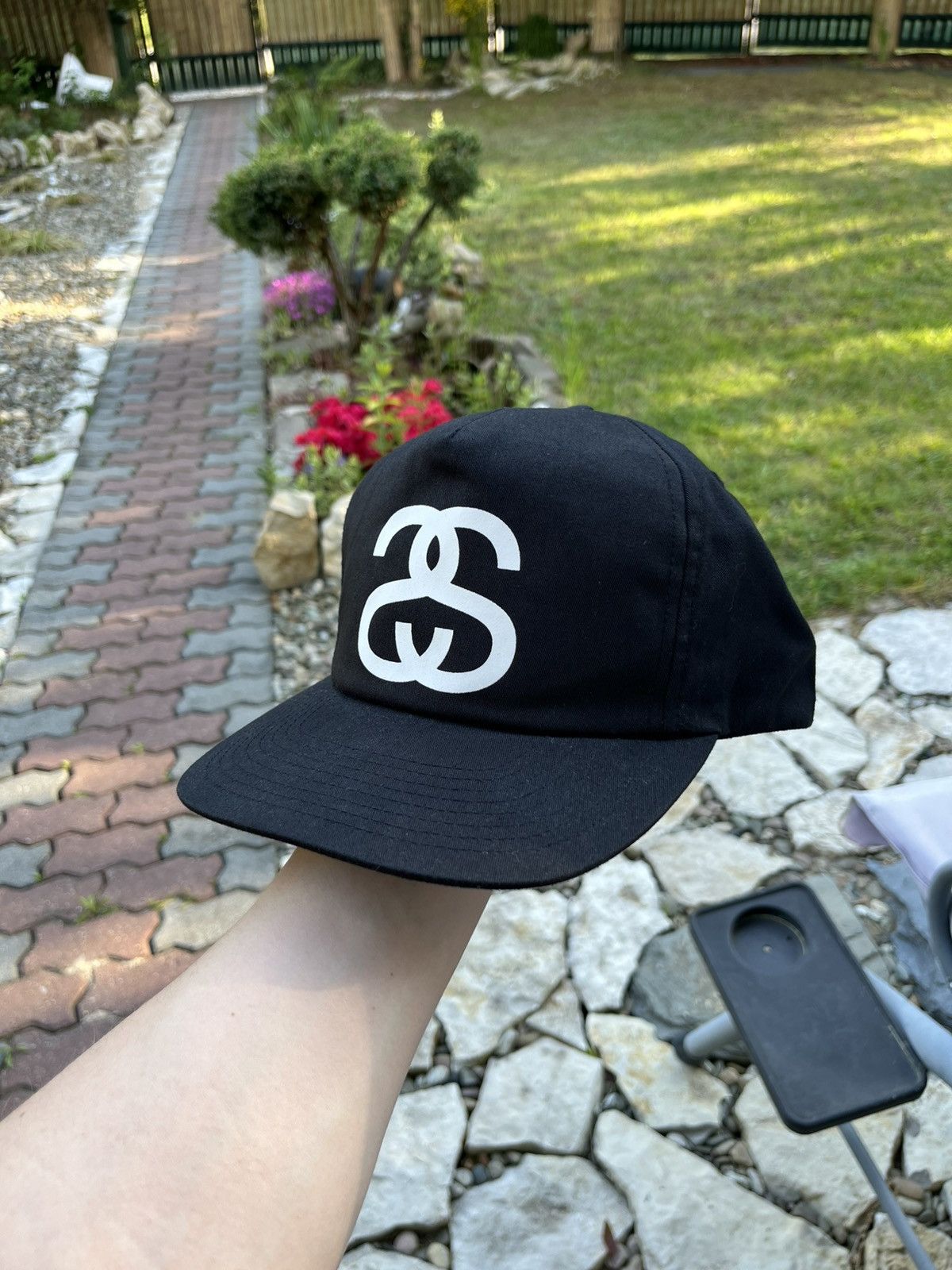 Stussy × Vintage Vintage Stussy y2k big logo SS panel cap hat Size ONE SIZE - 20 Thumbnail