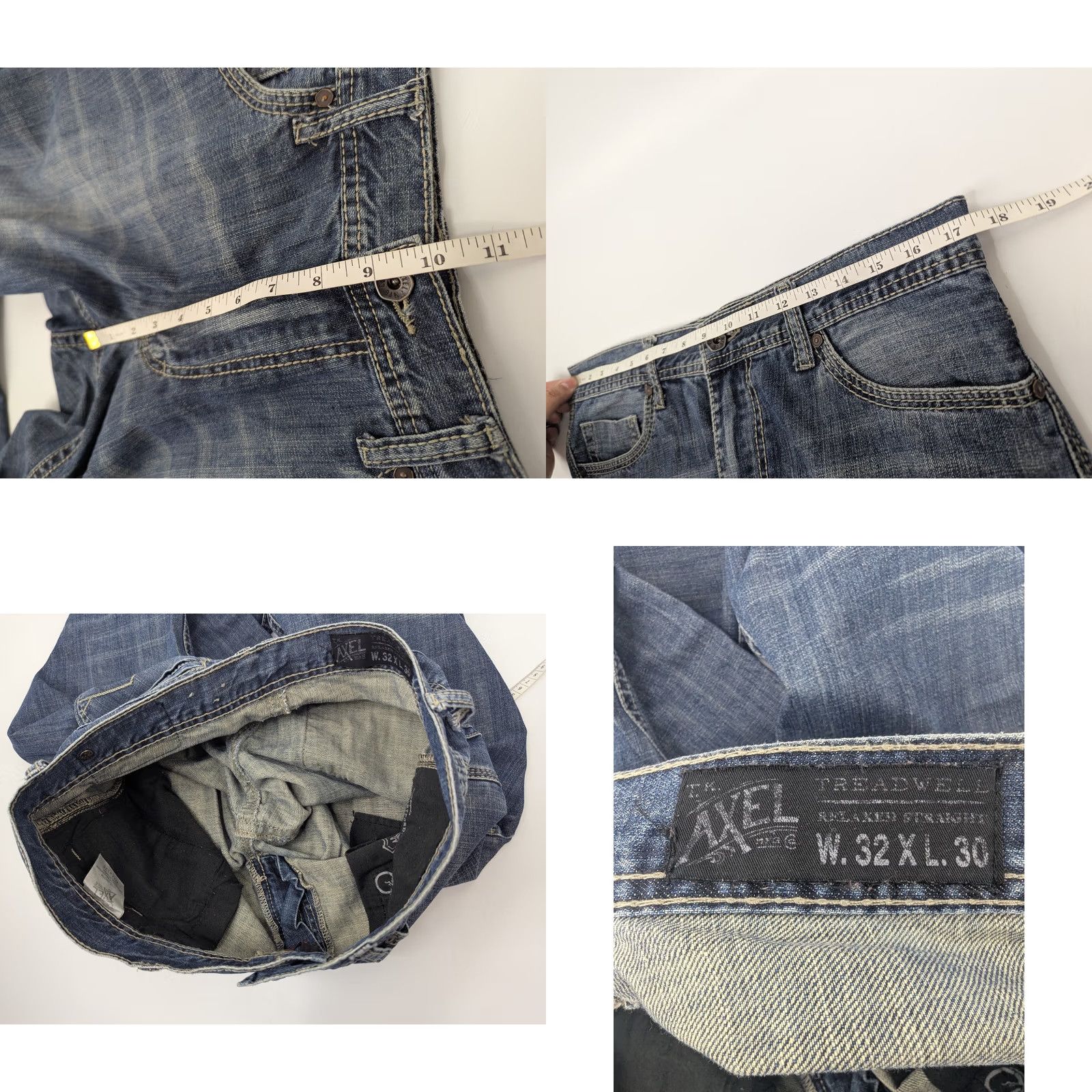 Vintage TK Axel Treadwell Jeans Blue Cotton Relaxed Straight Adult Mens 32x29 5-Pocket Denim Vintage? No Size US 32 / EU 48 - 8 Thumbnail
