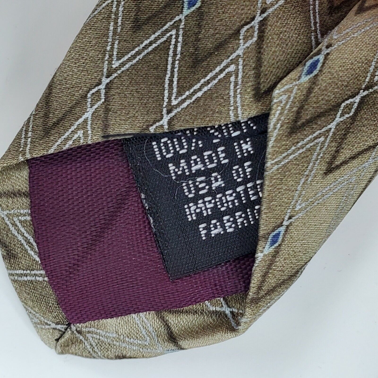 Croft & Barrow Croft & Barrow Green Silk Abstract Tie Wide Size ONE SIZE - 4 Thumbnail