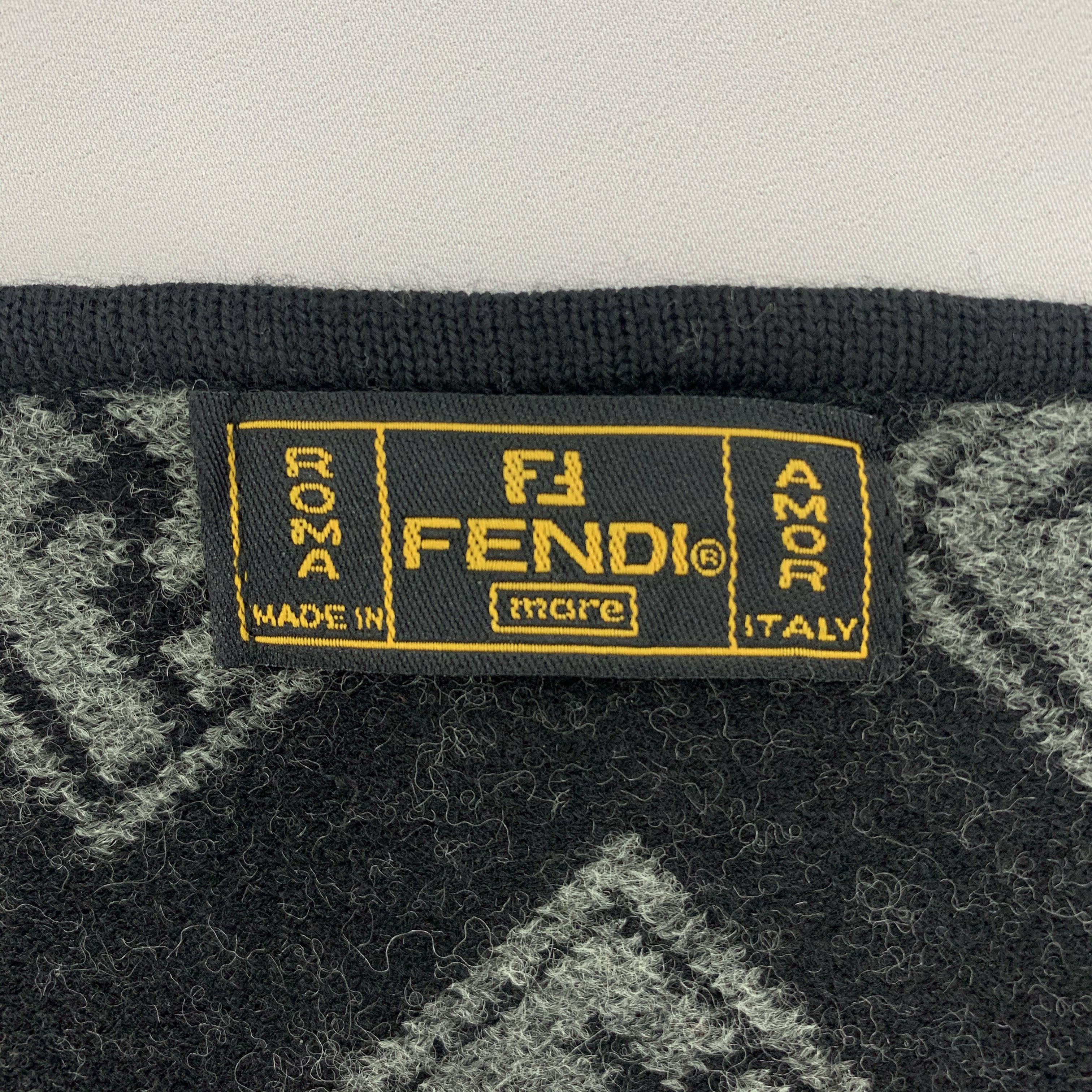 Fendi Fendi Scarf Wool Muffler Neck Wrap BL5086 Size ONE SIZE - 4 Thumbnail