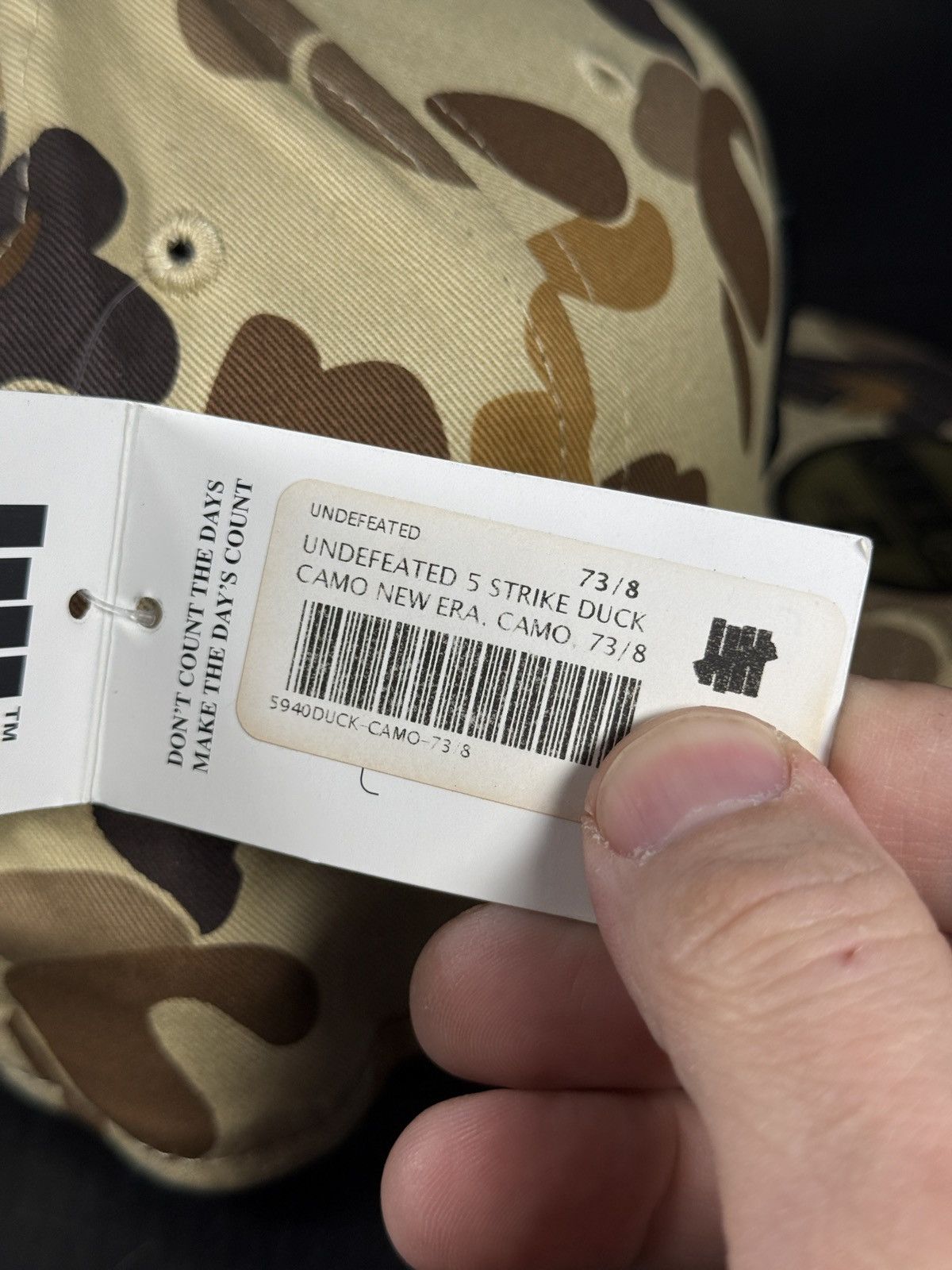 Undefeated UNDEFEATED SS13 X NEW ERA FITTED 7 3/8 DUCK CAMO Size ONE SIZE - 3 Thumbnail