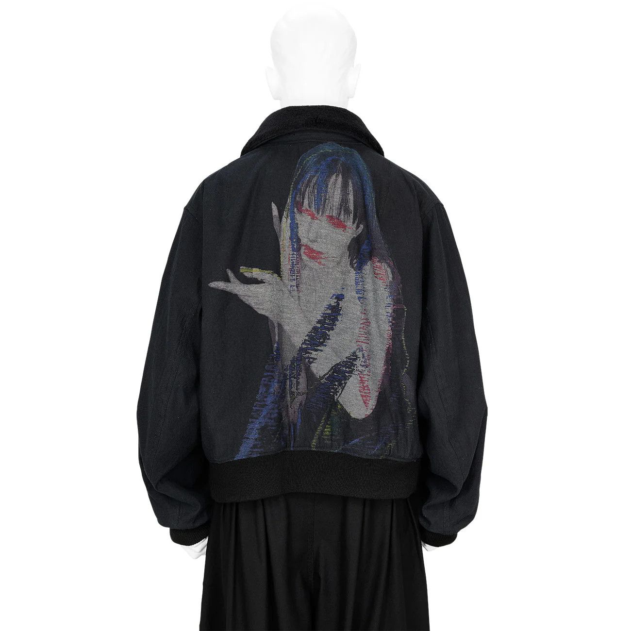Yohji Yamamoto Pour Homme Lady Print Wool Blouson Jacket 2024 Size US L / EU 52-54 / 3 - 8 Thumbnail