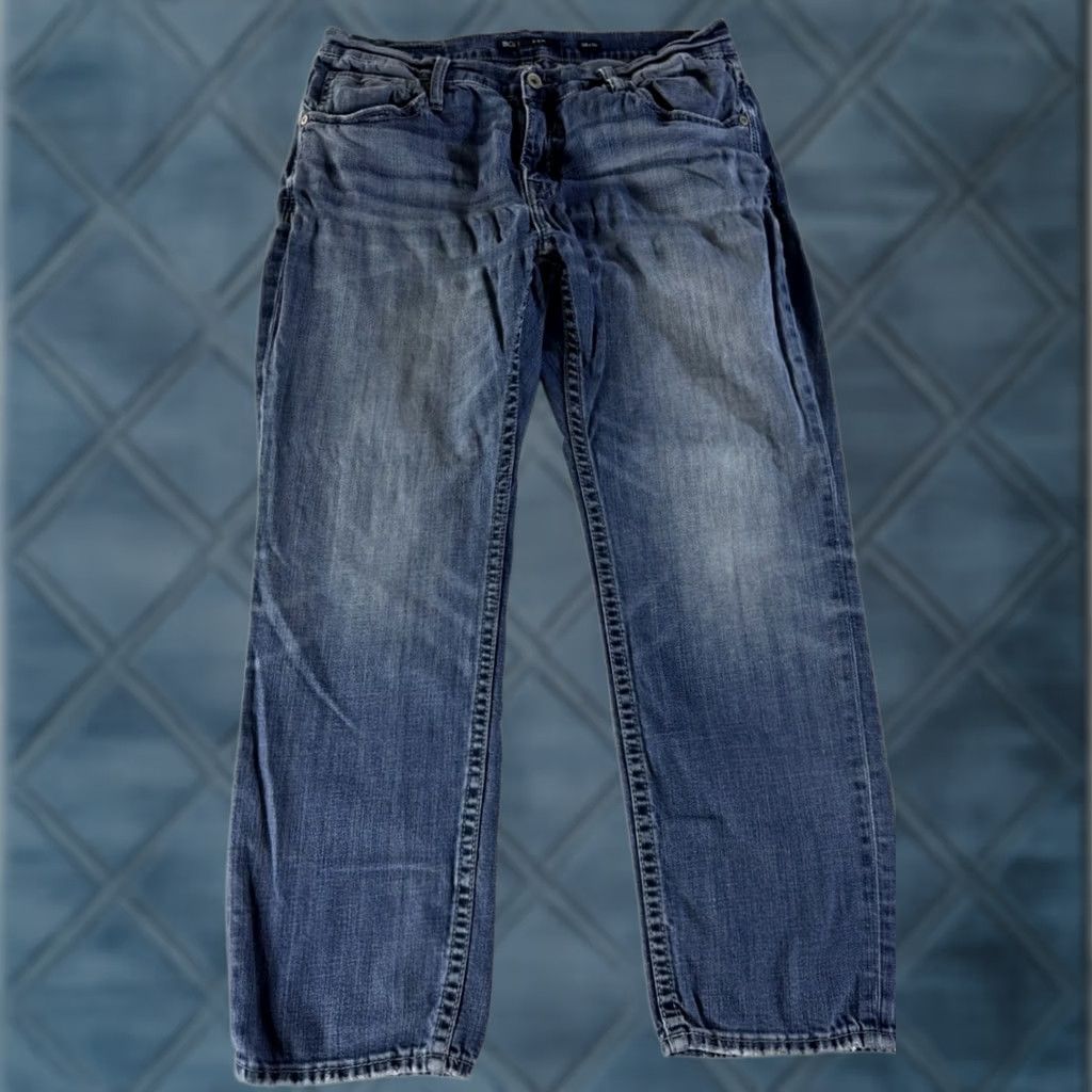 BKE BKE Jeans Mason Mens 36x30 Blue Denim Tapered Regular Fit 5-Pocket Stretch Denim Size US 36 / EU 52 - 1 Thumbnail