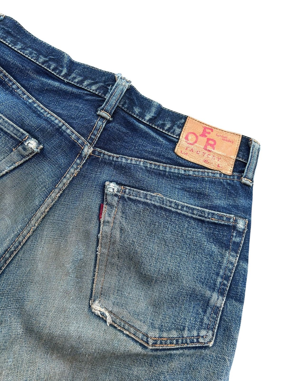 FOB Factory × Japanese Brand × Kapital Vintage Fob Factory Selvedge Distressed Japanese Denim Jeans Size US 30 / EU 46 - 8 Thumbnail