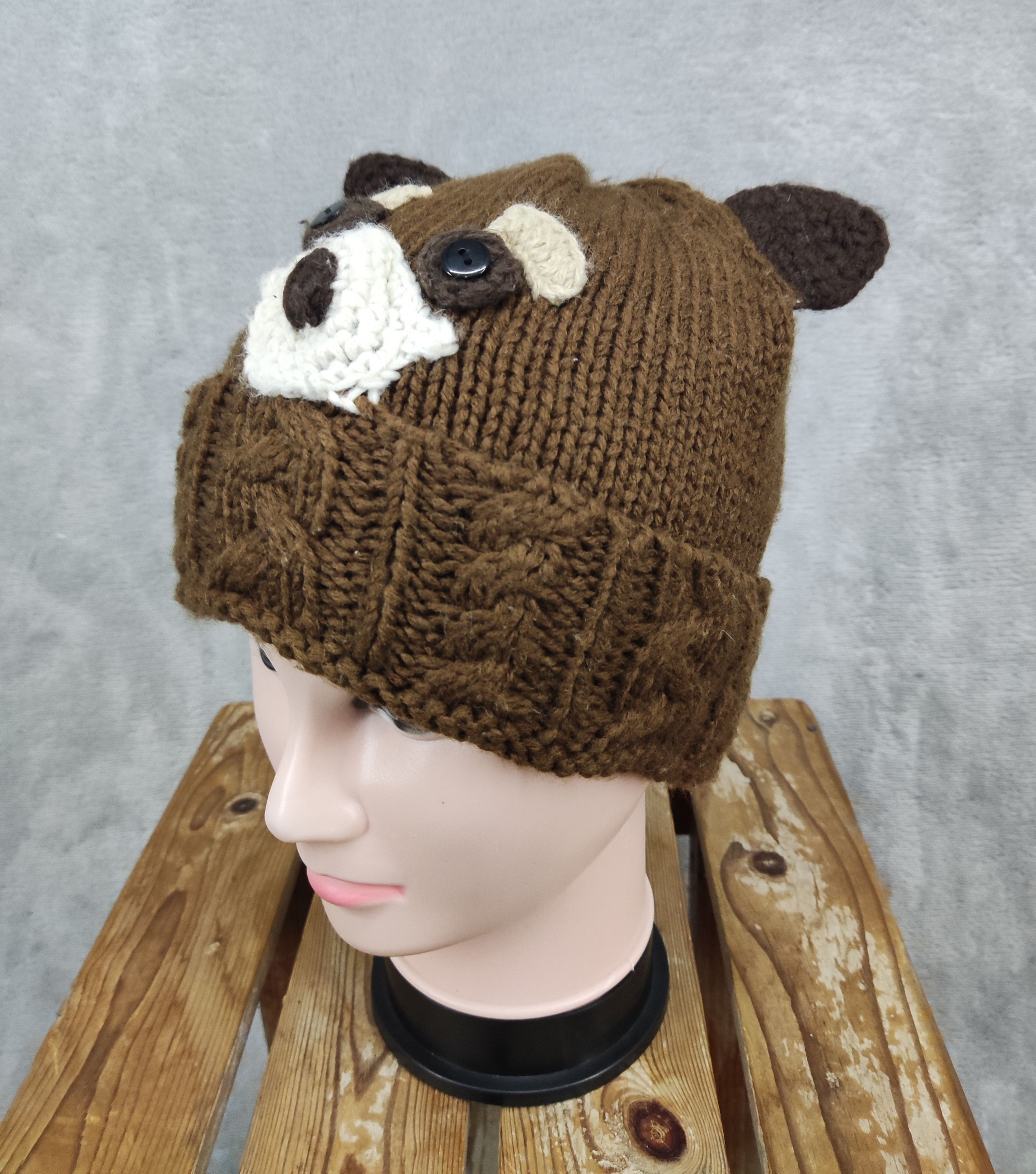 Japanese Brand × Vintage Vintage Animal Crochet Hat Size ONE SIZE - 3 Thumbnail