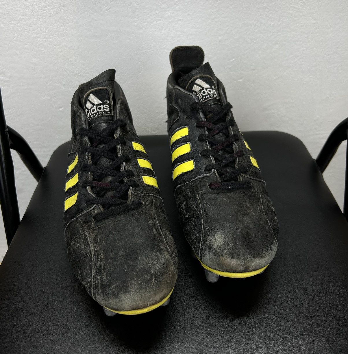 Adidas × Equipment × Vintage Adidas Equipment Vintage Football Boots Black France Size US 10 / EU 43 - 5 Thumbnail