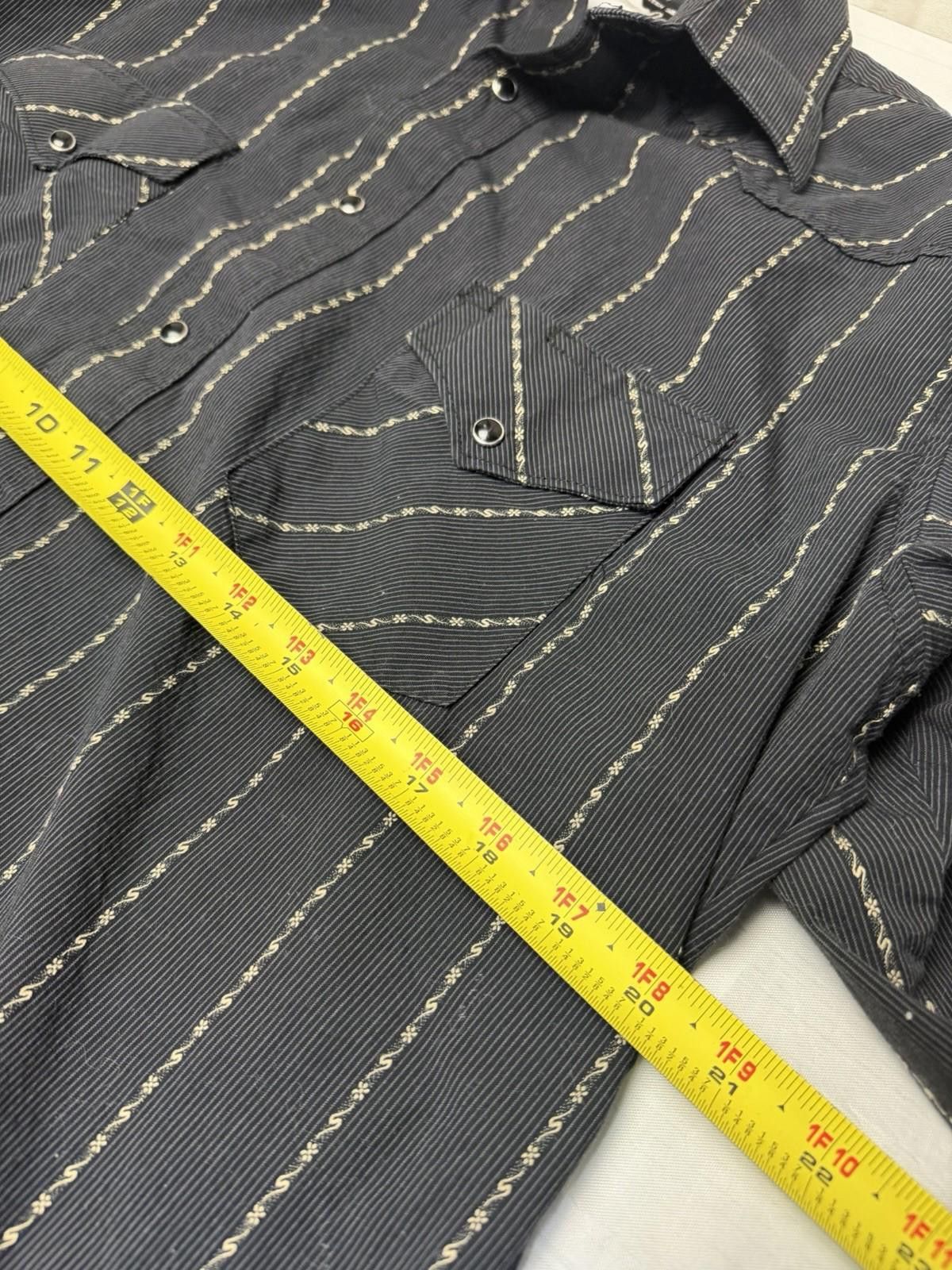 Wrangler VTG Wrangler Men's Shirt L Stripe Pearl Snap Rodeo Western Size US L / EU 52-54 / 3 - 8 Thumbnail