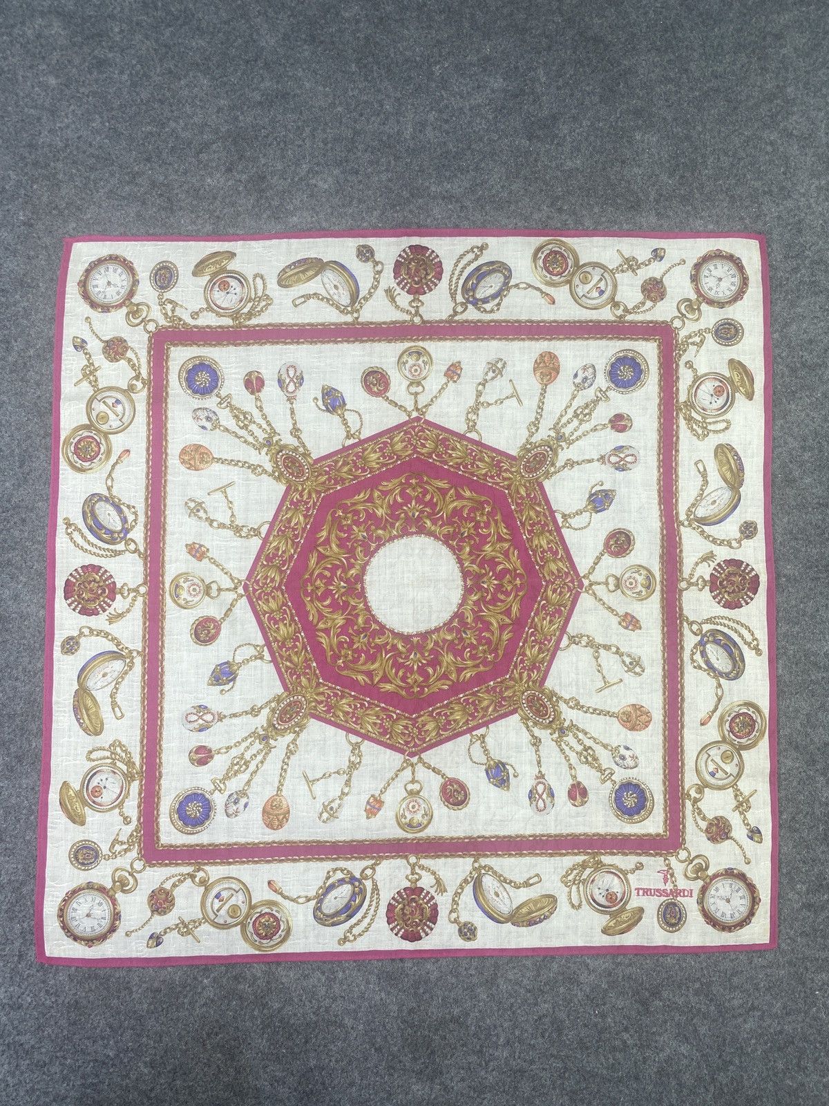 Trussardi × Vintage Trussardi Handkerchief / Bandana / Neckerchief-B074 Size ONE SIZE - 3 Thumbnail