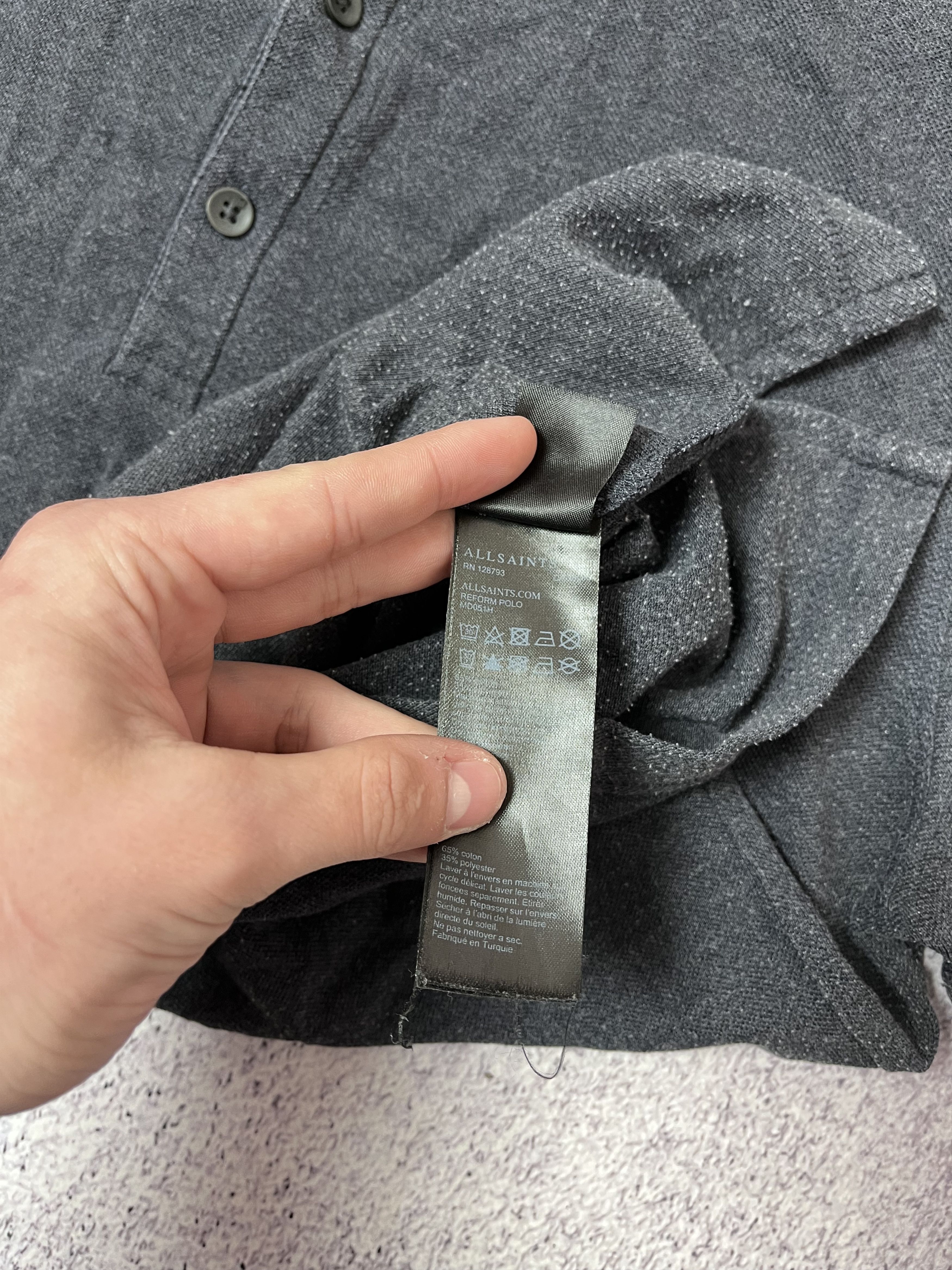 Allsaints × Japanese Brand Men’s polo Allsaints size L Y2K Size US L / EU 52-54 / 3 - 7 Thumbnail