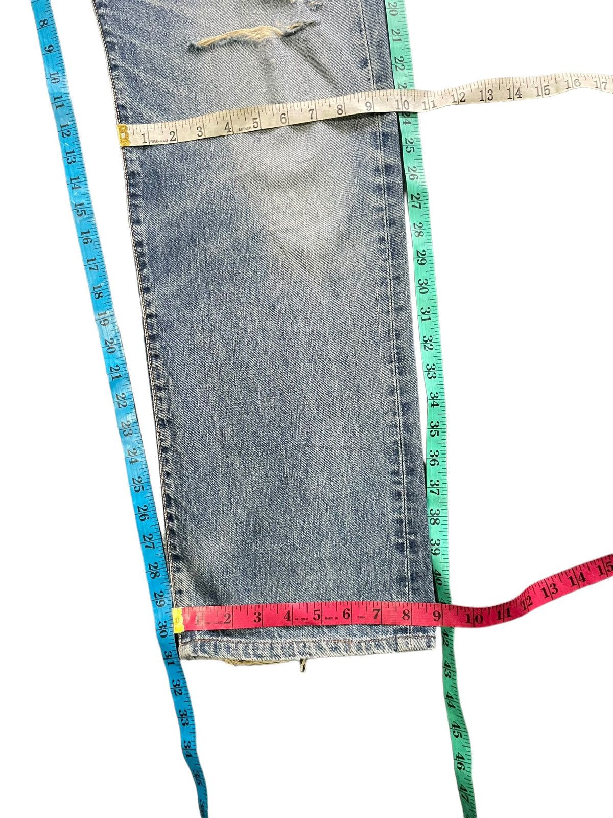 Edwin Vintage Edwin 505 X Selvedge Distresed Denim Size US 32 / EU 48 - 16 Thumbnail