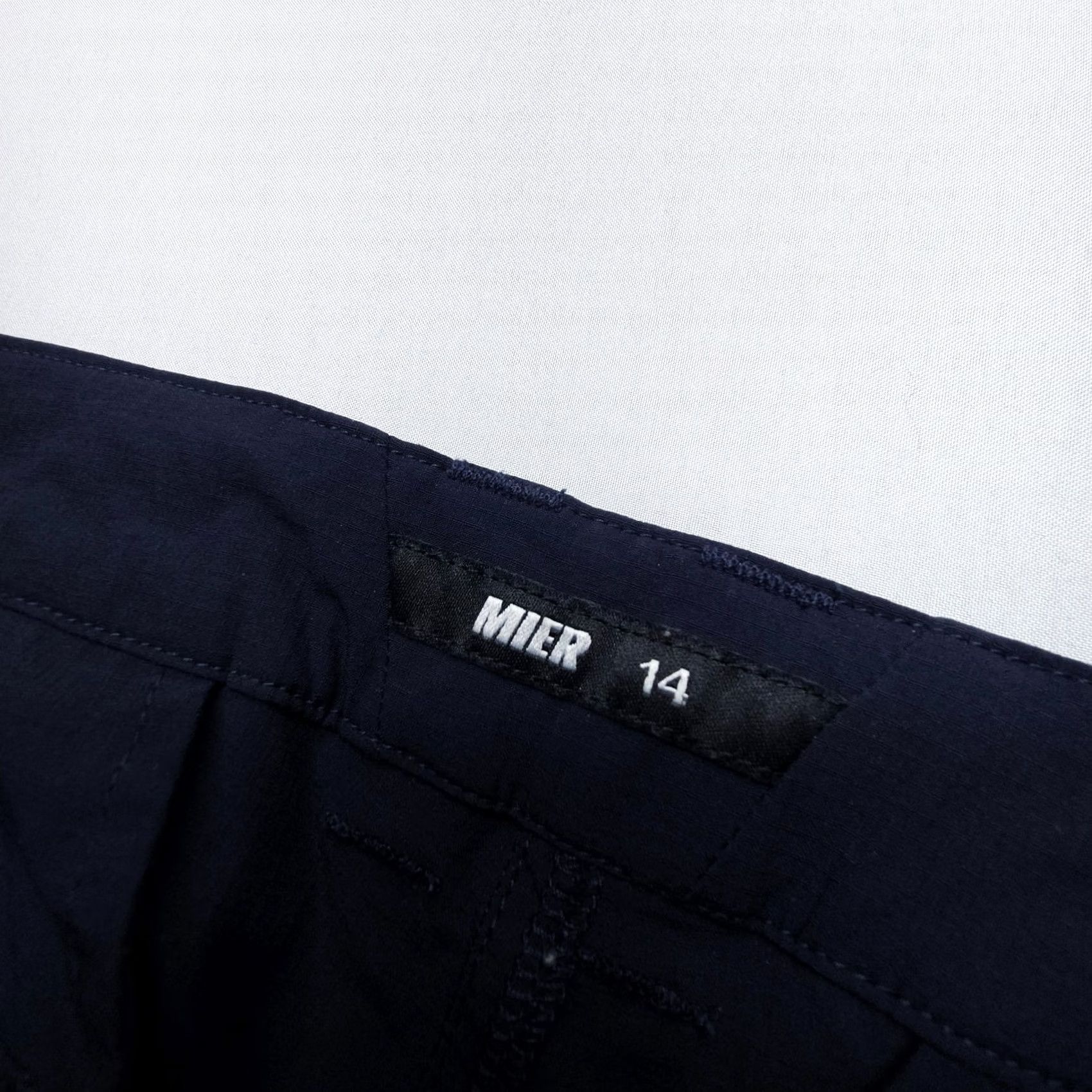 Vintage Mier Hiking Tech Cargo Pants Womens 14 Navy Stretch Ripstop Travel Fishing Light Size 36" / US 14 / IT 50 - 3 Thumbnail