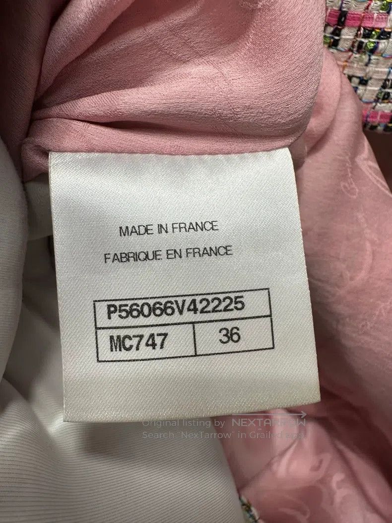 Chanel Chanel Pink tweed short-sleeved dress Size XS / US 0-2 / IT 36-38 - 4 Thumbnail