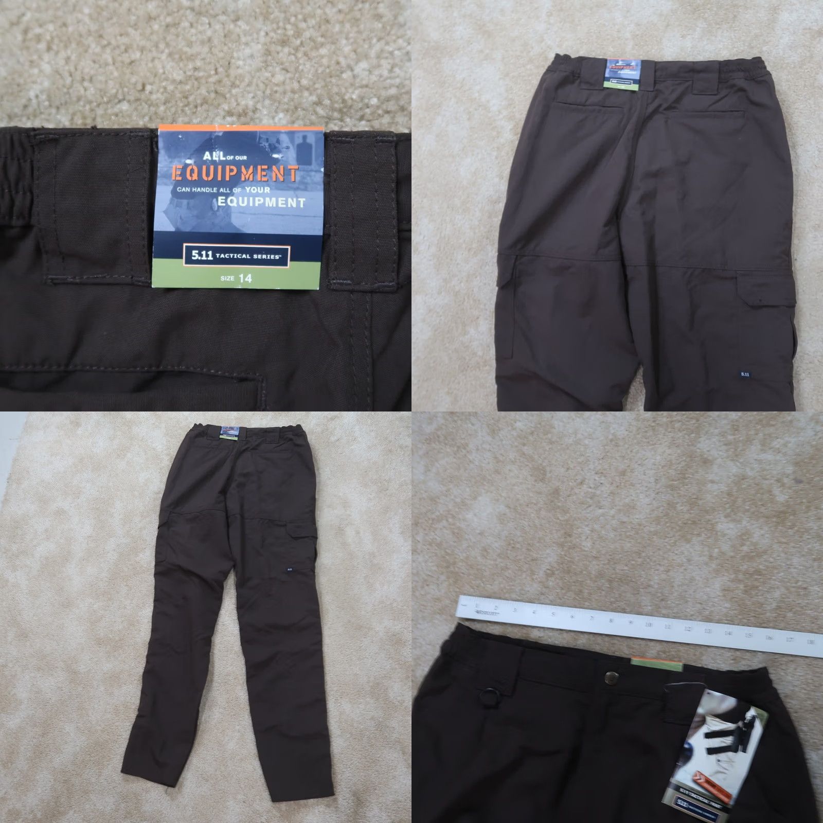 Vintage 5.11 Tactical Nylon Pant Cargo Pants Women's 14 Brown Workwear Pant Cargo 5.11 Tactical Womens 14 Brown (Nylon) Size 36" / US 14 / IT 50 - 8 Thumbnail