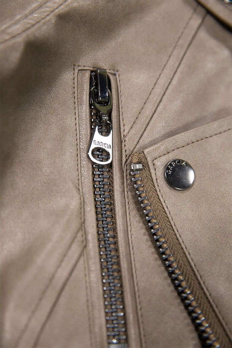 Other **GARCIA Vegan Leather Biker Jacket Size S / US 4 / IT 40 - 2 Thumbnail