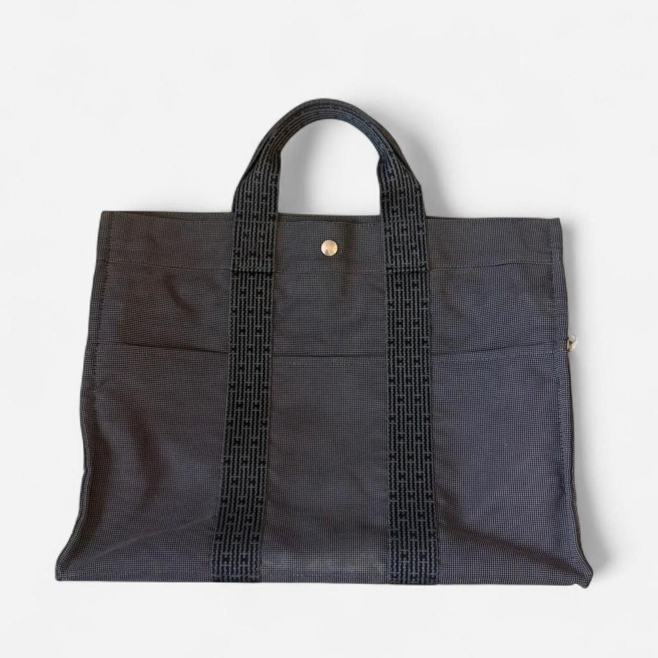 Hermes Vintage Hermes Air Line MM Tote Bag Handbag Gray Canvas Size ONE SIZE - 1 Thumbnail