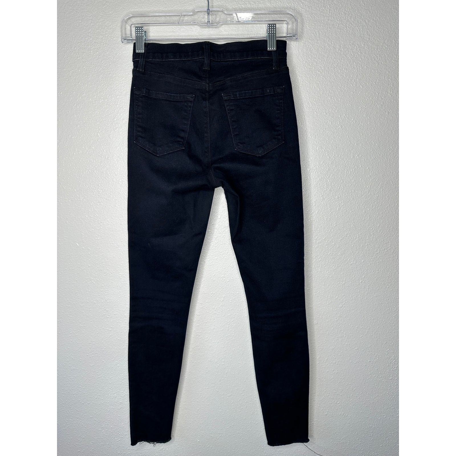 J Brand J Brand Alana Blue Mercy Distressed Knee Raw Hem Jeans 24 Size 24" / US 00 / IT 34 - 6 Thumbnail