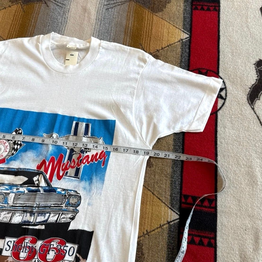 Vintage VINTAGE 80s Mustang Shelby GT-350 Muscle Car T-Shirt Size L White Screen Stars Short Sleeve Men Size US L / EU 52-54 / 3 - 5 Thumbnail