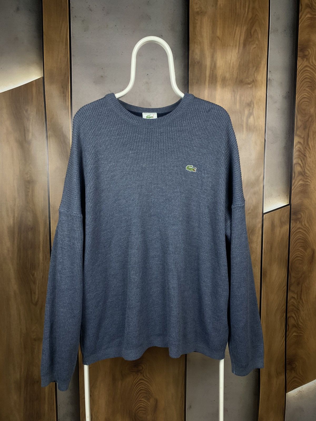 Lacoste 🐊Vintage 90s Sweatshirt Sweater Lacoste Knit Made In France🐊 Size US XL / EU 56 / 4 - 1 Thumbnail