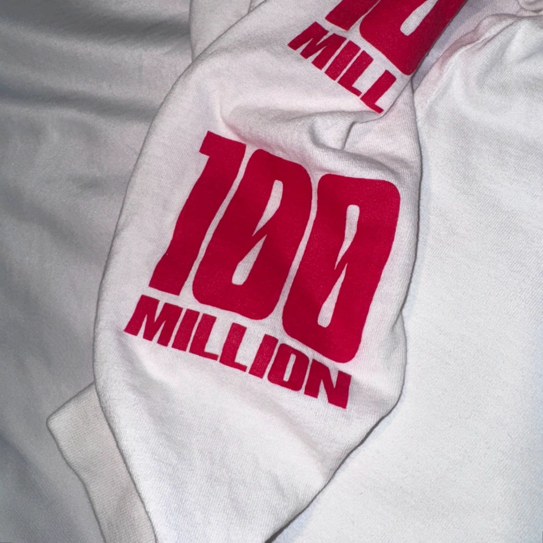 Vintage MR BEAST Limited Edition 100 Million Subscriber Long Sleeve Tee XL White Cotton Crew Neck Men Shirt Size US XL / EU 56 / 4 - 3 Thumbnail